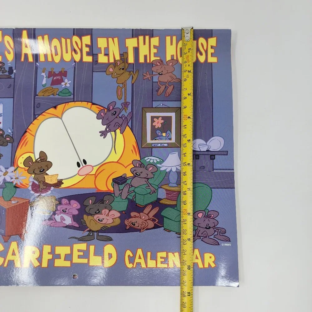 Lot of 2 Vtg 2000 & 2002 Garfield the Cat Wall Calendars 13